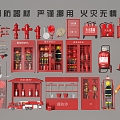 Fire fighting equipment, safety facilities, fire fighting equipment, fire hydrant, fire extinguisher 3d model