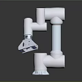 Modern faucet multi-angle faucet basin vegetable basin sink 3d model
