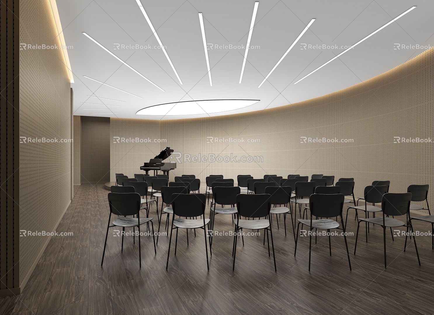 Music Classroom Performance Classroom 3d model