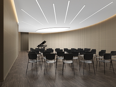 Music Classroom Performance Classroom 3d model