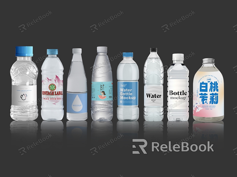 Mineral Water Drinking Water Pure Water Bottled Water Beverage Bottle Glass Bottle Plastic Bottle Soda Water Drink model