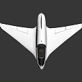 Futuristic White Spacecraft With Sleek Aerodynamic Design And Cockpit For Space Exploration Missions