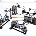 Modern Black And Silver Fitness Equipment Including Exercise Bikes Treadmill And Machines