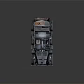 Vintage Military Off Road Vehicle With Open Top And Retro Design Wheels
