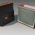 Retro TV Old-fashioned TV Black and White TV Home Appliances Industrial Equipment 3d model