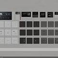 Modern Switch Panels In White Black Gray With Digital Displays And Power Outlets