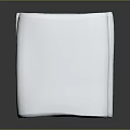 Stack Of Neatly Folded White Towels Soft Absorbent For Daily Household Use
