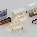 Modern Reception Desk Designs With White Counter Wooden Accents And Illuminated Lighting