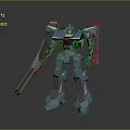 Mech Warrior Mech Soldier Machine Battlearm Mechanical Battlearm Machine Fighter Robot 3d model