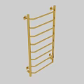 Bathroom Accessories Gold Towel Rack With Multiple Layers For Home Use