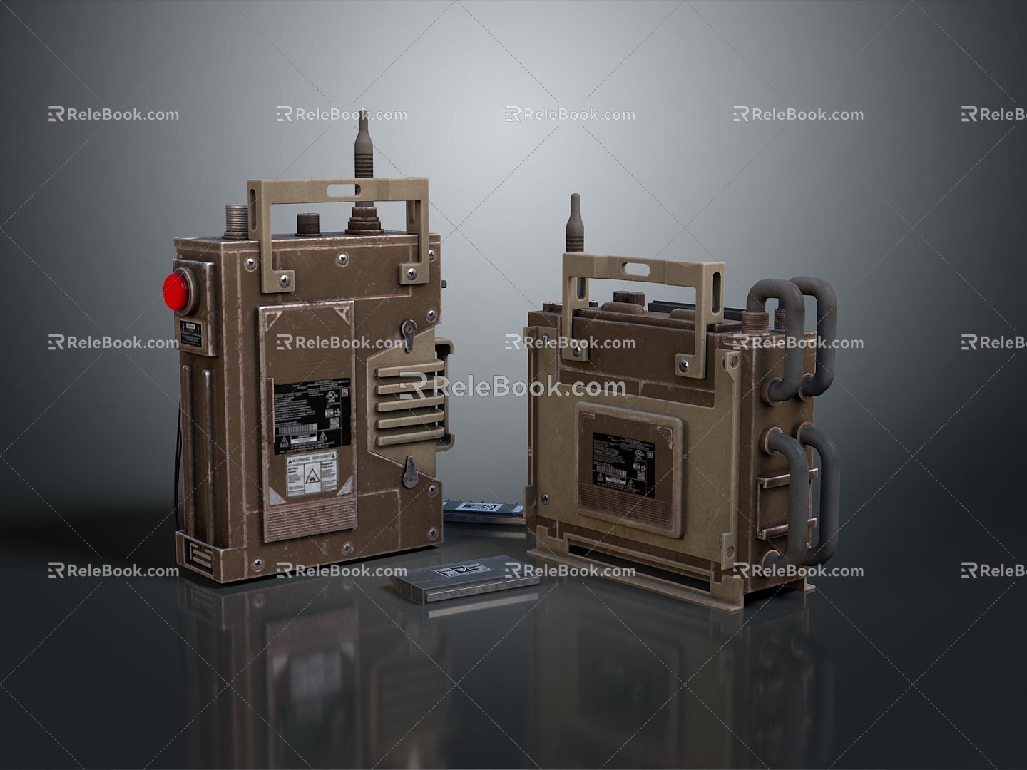 Walkie-talkie military walkie-talkie military radio military wireless telephone wireless telephone military communication equipment 3d model