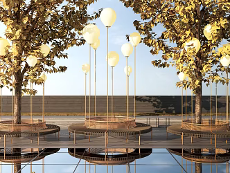 Modern Outdoor Chair Outdoor Landscape Seat Landscape Tree Landscape Seat Public Seat Alien Landscape Seat 3d model