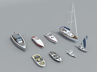 Boat Yacht Play Boat Passenger Boat 3d model