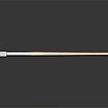 Axe With Wooden Handle And Blue Accent Metal Head On Reflective Surface