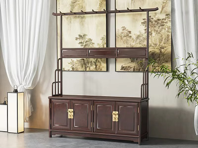 new chinese style hanger 3d model