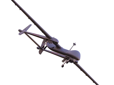 Modern drone Heron drone military drone 3d model