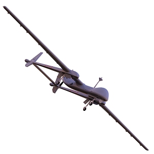 Modern drone Heron drone military drone 3d model