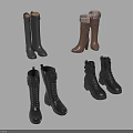 Stylish Leather Boots Collection Featuring Knee High Mid Calf Gray Brown Black Designs