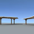 modern gallery shelf 3d model