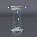 DP Device Display Systems Featuring Cylindrical Square Screens and Humanoid Models for Product Exhibition