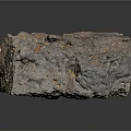Natural Stone Blocks With Rough Surface Texture And Brown Gray Natural Color