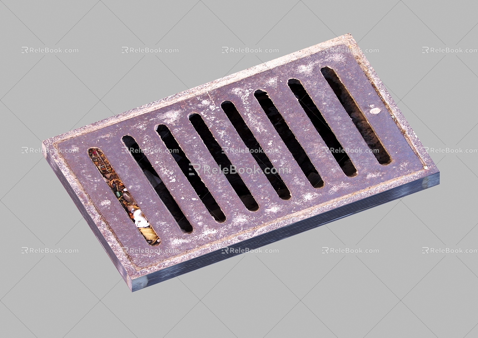 Modern manhole cover underground drain 3d model