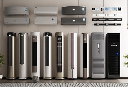 modern air conditioning 3d model