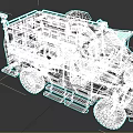 Black SWAT Armored Vehicle With Tactical Equipment