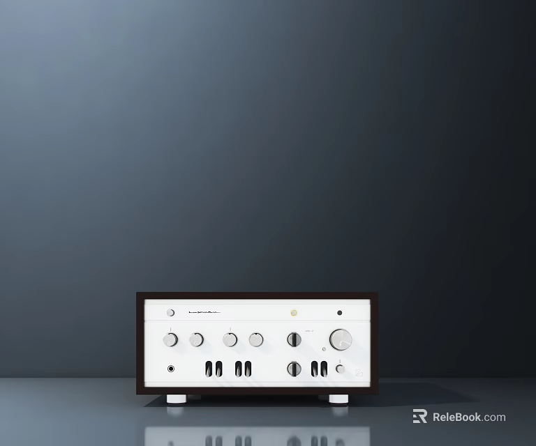 Luxman Headphone Amplifier With Classic Design And Knob Controls For Audio Enthusiasts 3d model 