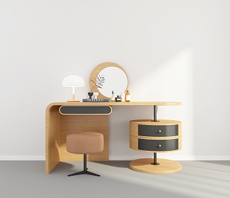 Modern Dresser Makeup Table 3d model