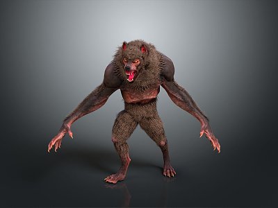 Wolf Man Cartoon Wolf Animation Wolf Animation Wolf Big Bad Wolf Warrior Cartoon Character Cartoon Animal 3d model