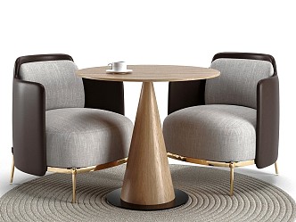 Discuss Table and Chair Combination Leisure Table and Chair Discuss Single Table and Chair Coffee Table and Chair 3d model