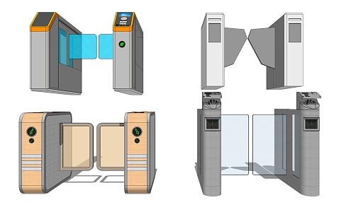 Modern Gate Pickway 3d model