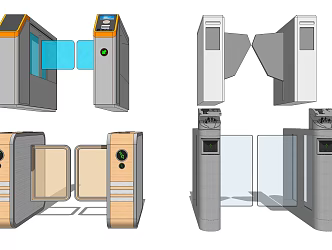 Modern Gate Pickway 3d model