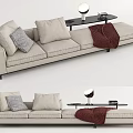 Modern Multiplayer Sofa Minotti Multiplayer Sofa 3d model