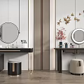 New Chinese style home dressing table 3d model