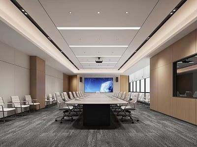 Modern Meeting Room Meeting Table and Chair 3d model