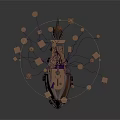 Unique Mechanical Water Vehicle Design With Connected Parts And Brown Hues