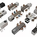 Modern Bar Counter Designs With Wooden Tops Metal Frames And Stools