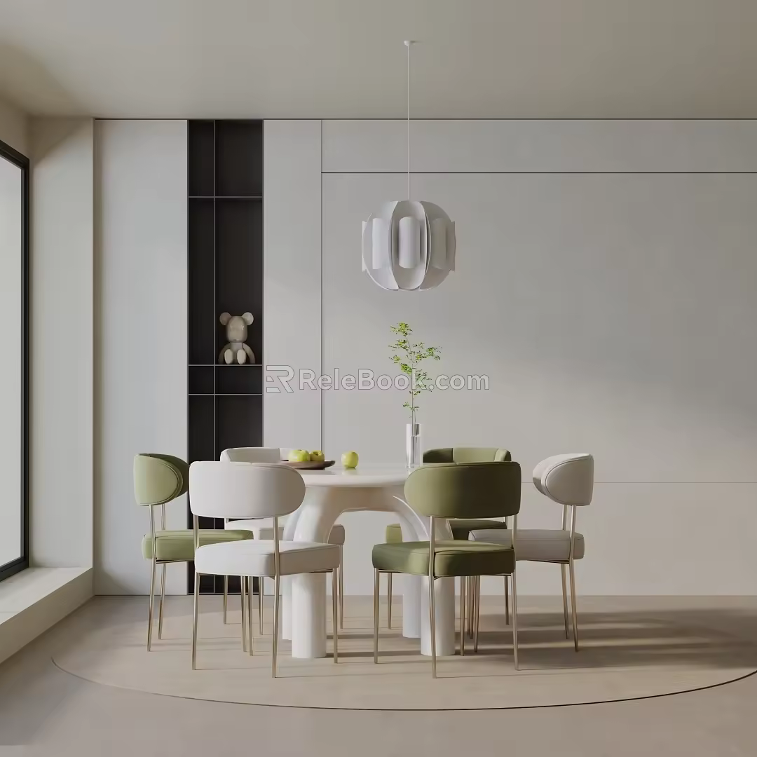 Modern table combination 3d model