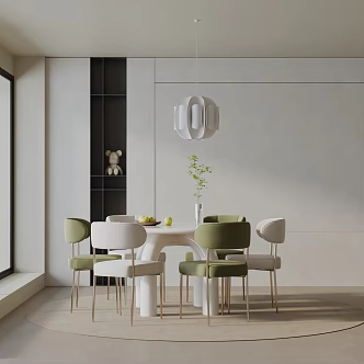 Modern table combination 3d model