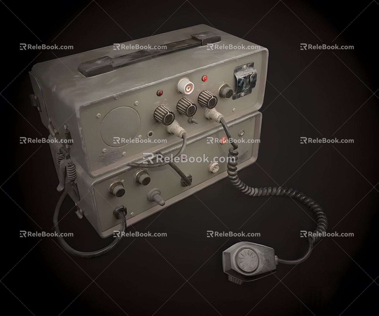 Modern Military Radio Modern Equipment Industrial Military Military Radio Electrical Equipment 3d model