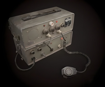 Modern Military Radio Modern Equipment Industrial Military Radio Electrical Equipment 3d model