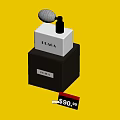 ERMA Perfume Glass Bottle With Black Box Packaging And Price Tag For Daily Use