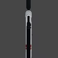 Futuristic Sci Fi Weapon With White Red Accents Black Frame And Tactical Grip