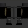 Vibrant Scenic Landscape View Enjoyed Using Classic Binoculars in Nature Setting