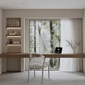 Modern study 3d model