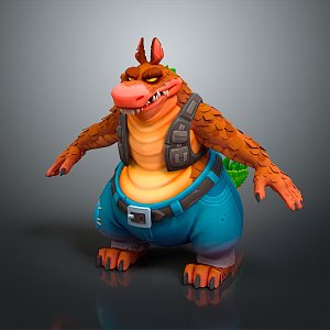 Monster Boss Monster Ttroll Mountain Essence Alien Monster Alien Monster Warrior 3d model