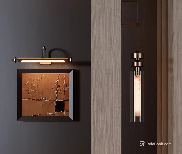 Modern Metal Wall Sconce With Sleek Design For Home Interior Decorative Lighting 3d model 