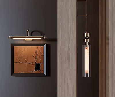 Modern Metal Wall Sconce With Sleek Design For Home Interior Decorative Lighting 3d model